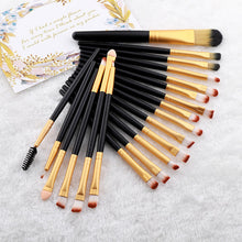 Load image into Gallery viewer, FLD 20 Pieces Makeup Brushes Set Eye Shadow Foundation Powder Eyeliner Eyelash Lip Make Up Brush Cosmetic Beauty Tool Kit
