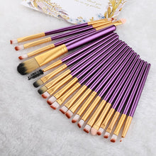 Load image into Gallery viewer, FLD 20 Pieces Makeup Brushes Set Eye Shadow Foundation Powder Eyeliner Eyelash Lip Make Up Brush Cosmetic Beauty Tool Kit
